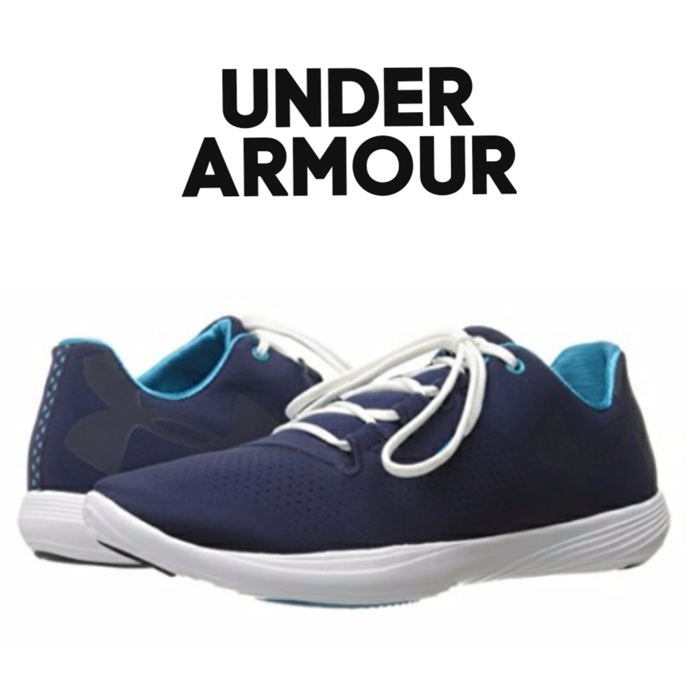Under Armour Wm's Street Precision  Midnight Navy Low Top Lace-Up Sneakers 8.5